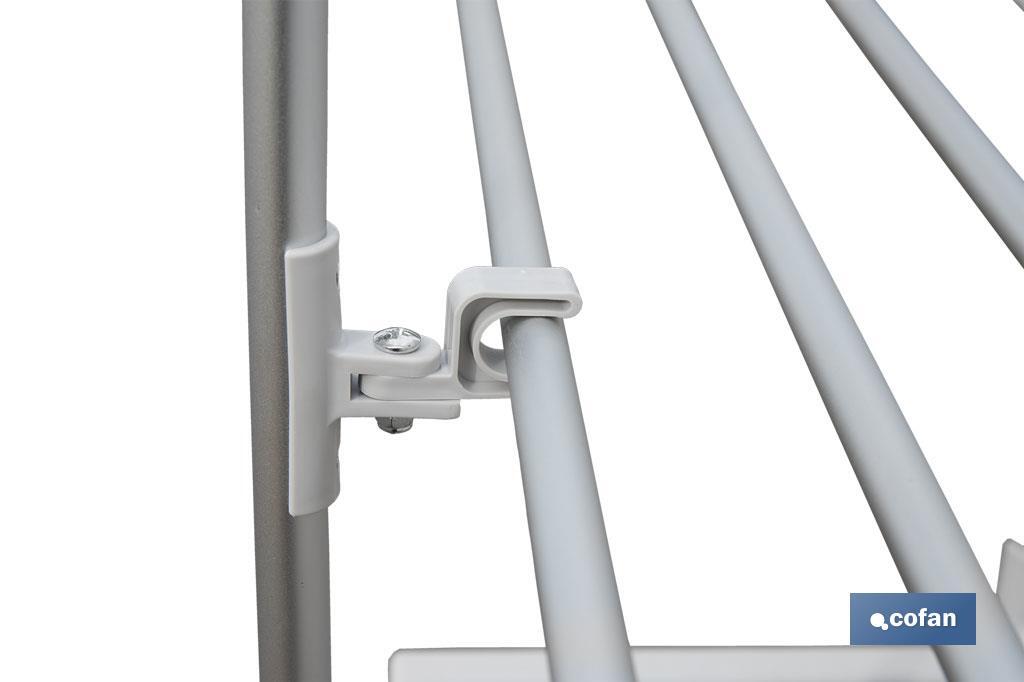 Tendedero eléctrico de torre | 4 ruedas con freno | 300 W de potencia | Tendedero portátil con secado rápido - Cofan