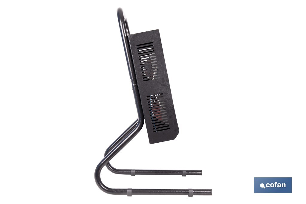 Calefactor de onda corta por infrarrojos | Potencia: 1500/3000 W | Protección IPX4 | Alta eficiencia para entornos de hasta 40 m2 - Cofan