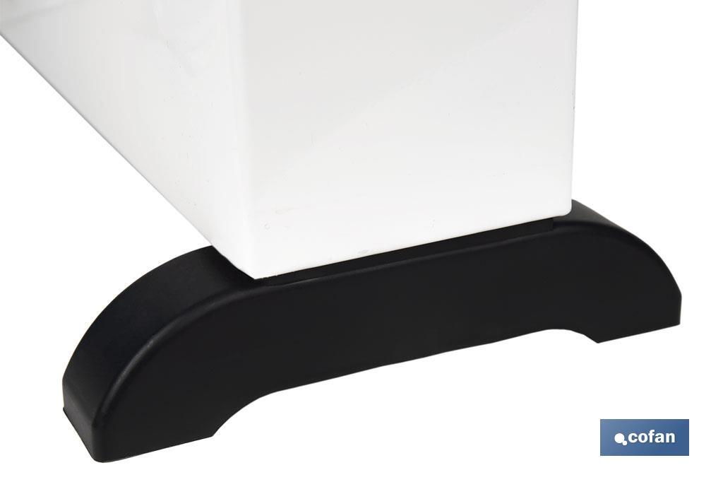 Convector radiante | Potencia: 2000 W | Termostato regulable | Seguridad antivuelco | Ideal para estancias medianas - Cofan