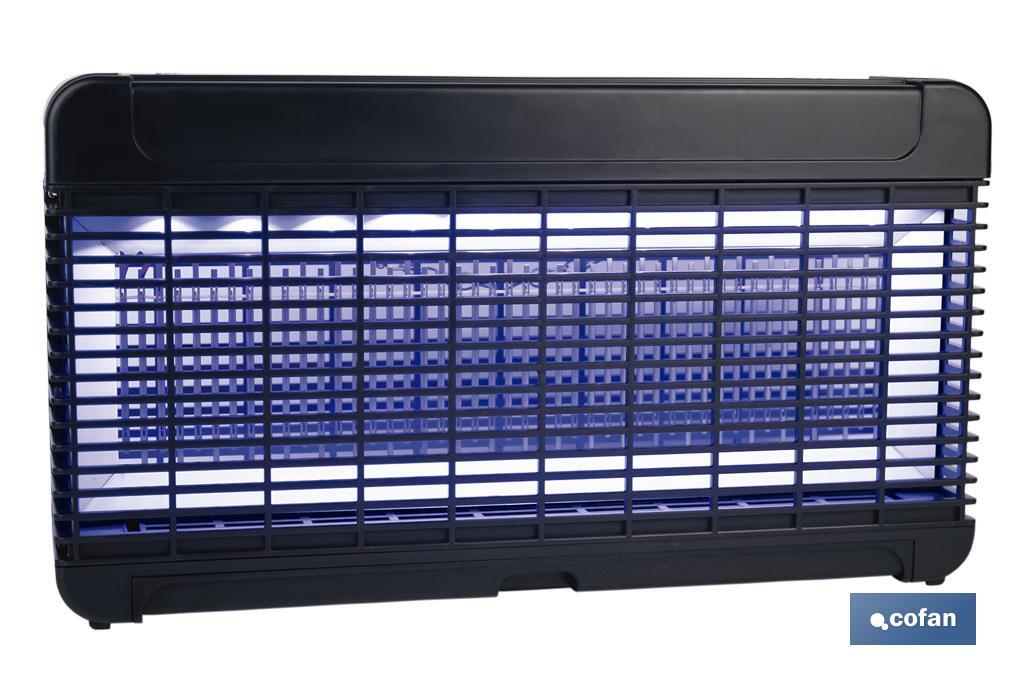 Lámpara LED antiinsectos con enchufe| Potencia: 13W | Descarga Eléctrica: 4000V | Área: 200 m² | Protégete contra los insectos - Cofan