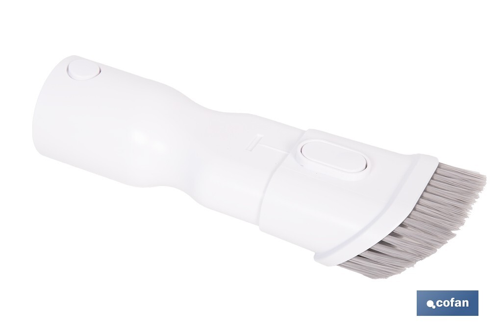 Aspirateur électrique sans fil | Puissance d'aspiration : 180 AW | Puissance cyclonique : 32 kPa | Support mural inclus | 4 vitesses | Filtre HEPA lavable | Batterie au lithium : 25,9 V | Couleur : blanc - Cofan