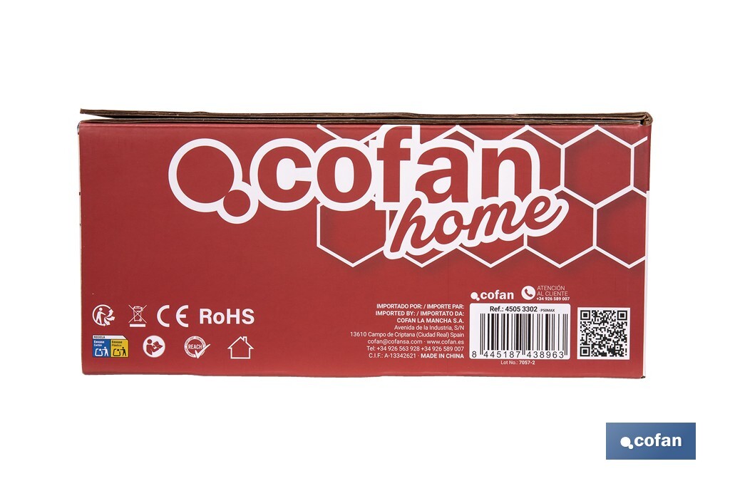 Aspirateur électrique sans fil | Puissance d'aspiration : 180 AW | Puissance cyclonique : 32 kPa | Support mural inclus | 4 vitesses | Filtre HEPA lavable | Batterie au lithium : 25,9 V | Couleur : blanc - Cofan