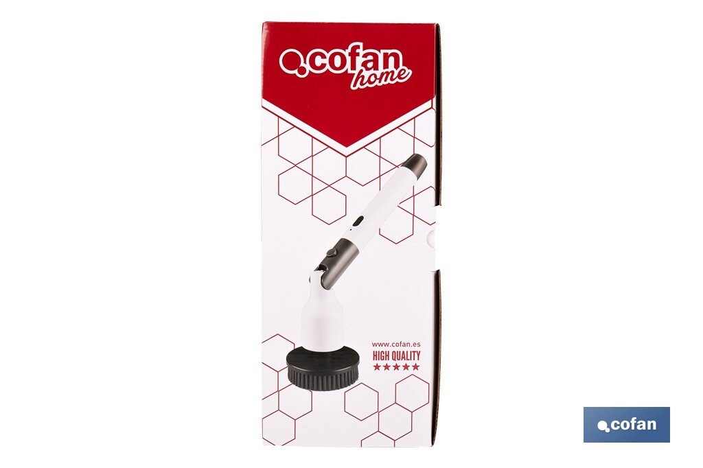 Cepillo de limpieza eléctrico multifunción con 2 velocidades | Recargable USB | Con 11 accesorios intercambiables | Resistente al agua IPX7 - Cofan