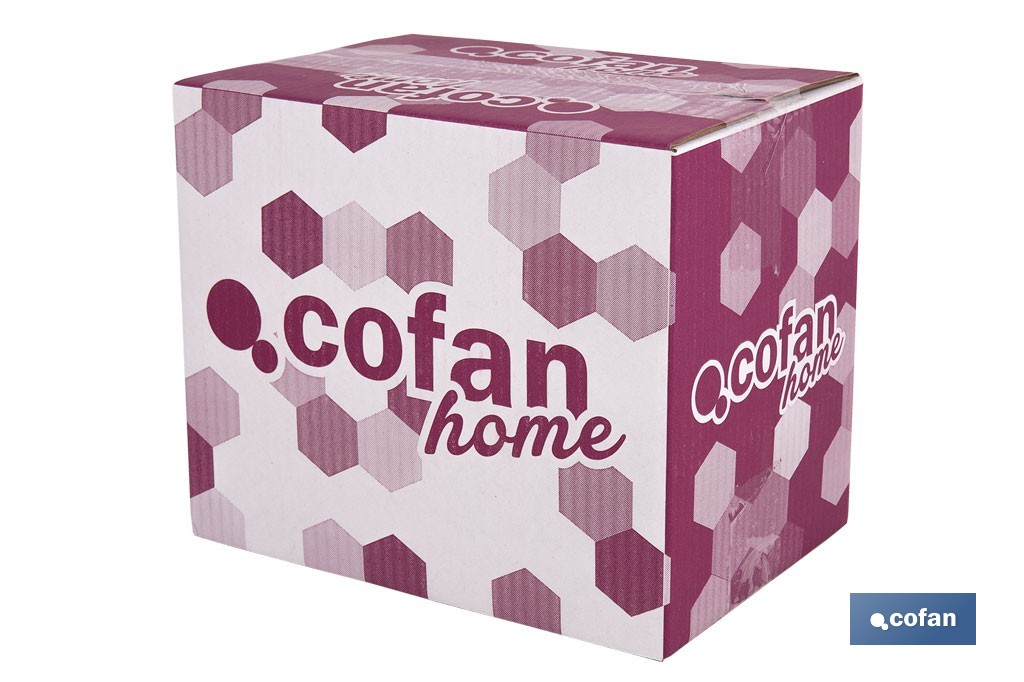 Pack of 6 wine glasses with 53cl capacity | Long and thin stem with a wide base - Cofan