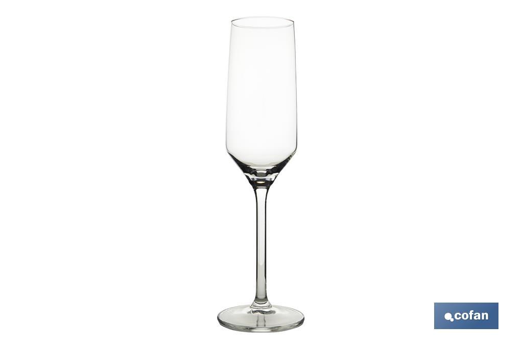 Pack de 6 flûtes à champagne | Capacité : 22 cl - Cofan