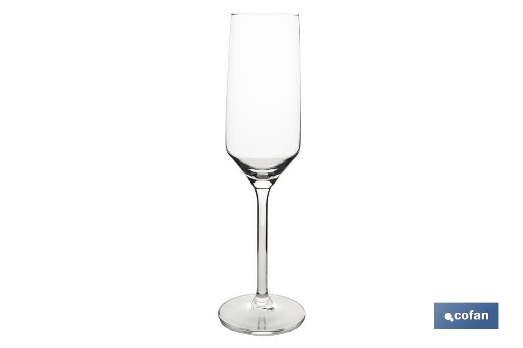 Pack de 6 flûtes à champagne | Capacité : 22 cl - Cofan