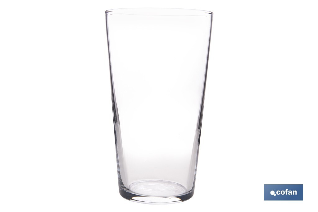 Pack de 6 vasos de combinado | Material: vidrio transparente | Capacidad: 47 cl | Calidad profesional | Ideales para cubatas, agua, cerveza, refrescos - Cofan
