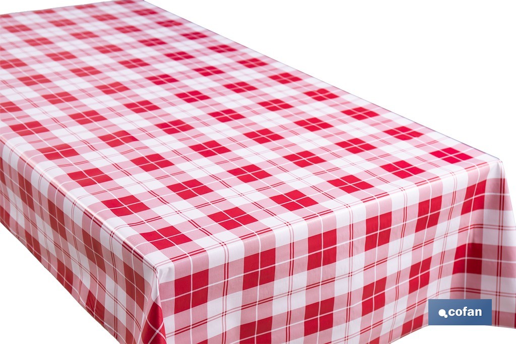Rollo de hule con diseño campestre e italiano | Materiales: polipropileno y PVC | Gran resistencia a líquidos y manchas | Medidas 1,40 x 20 m - Cofan