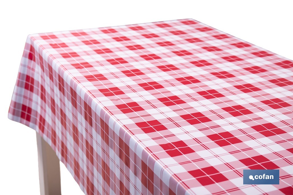 Rollo de hule con diseño campestre e italiano | Materiales: polipropileno y PVC | Gran resistencia a líquidos y manchas | Medidas 1,40 x 20 m - Cofan