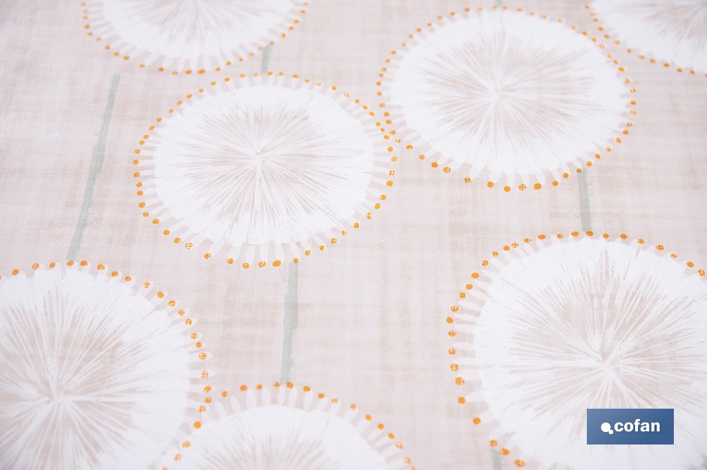 Rollo de hule estampado esfera silvestre | Materiales: polipropileno y PVC | Gran resistencia a líquidos y manchas | Fácil limpieza | Medidas 1,40 x 20 m - Cofan