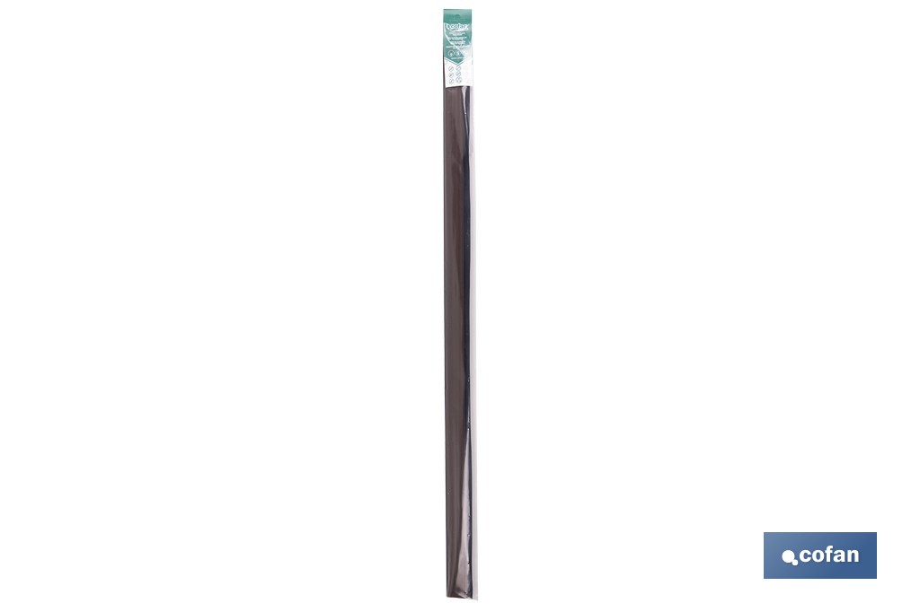 Burlete basculante de aluminio con labio de caucho | Longitud de 93 cm | Disponible en diferentes acabados - Cofan