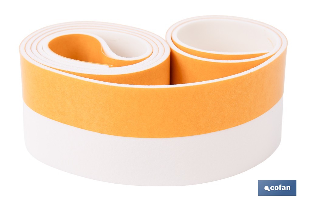 Burlete de PVC expandido | Longitud de 100 cm | Disponible en dos acabados diferentes - Cofan
