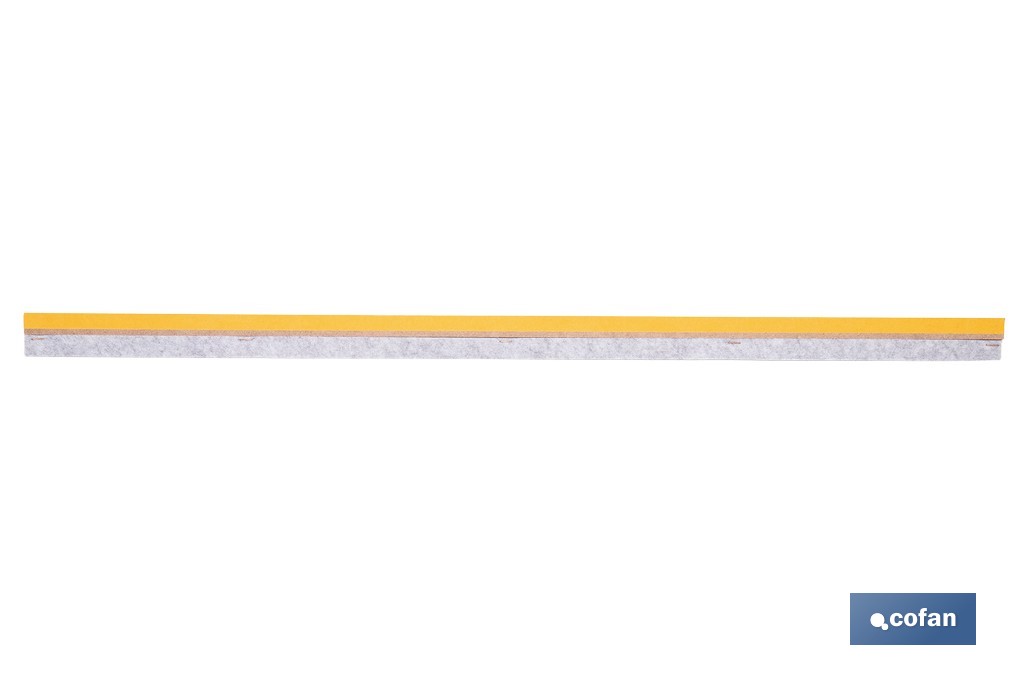 Burlete adhesivo de madera sostenible | Longitud de 91,5 cm | Disponible en diferentes acabados - Cofan