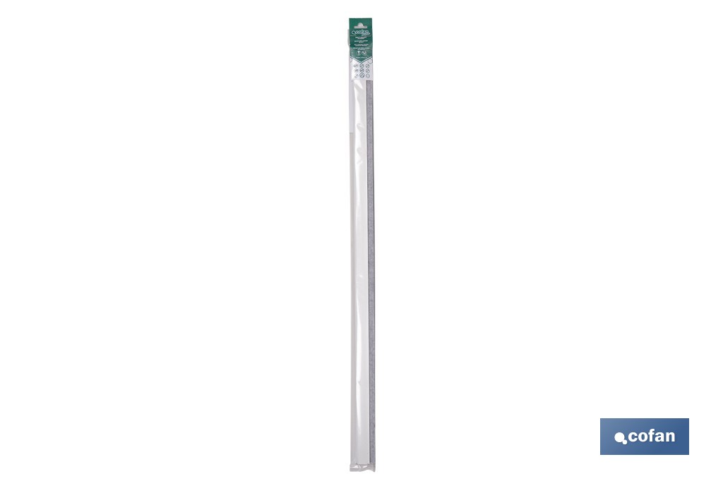 Burlete adhesivo de madera sostenible | Longitud de 91,5 cm | Disponible en diferentes acabados - Cofan
