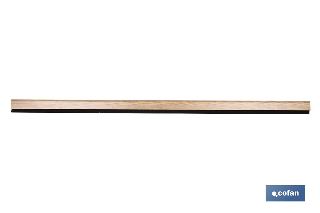 Burlete adhesivo de madera sostenible | Longitud de 91,5 cm | Disponible en diferentes acabados - Cofan