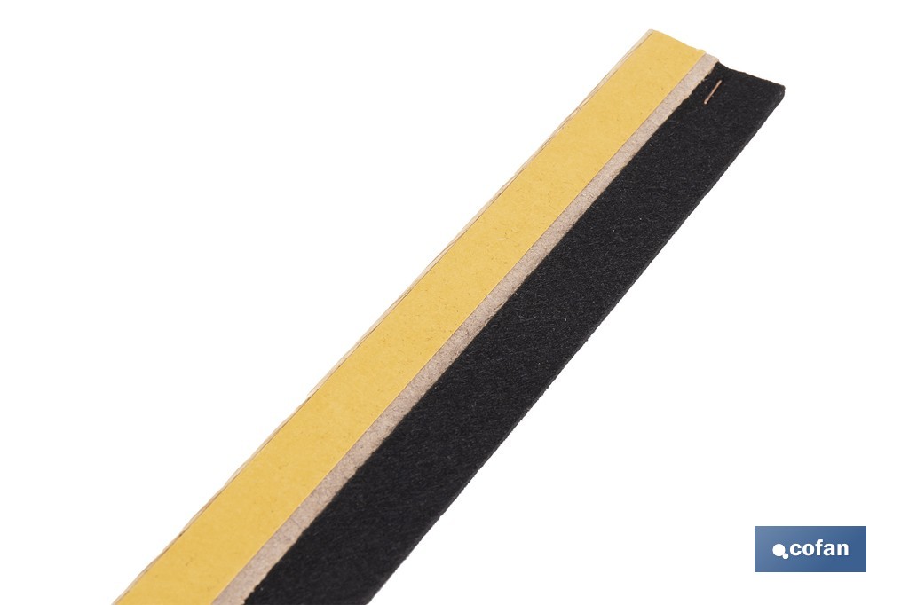 Burlete adhesivo de madera sostenible | Longitud de 91,5 cm | Disponible en diferentes acabados - Cofan