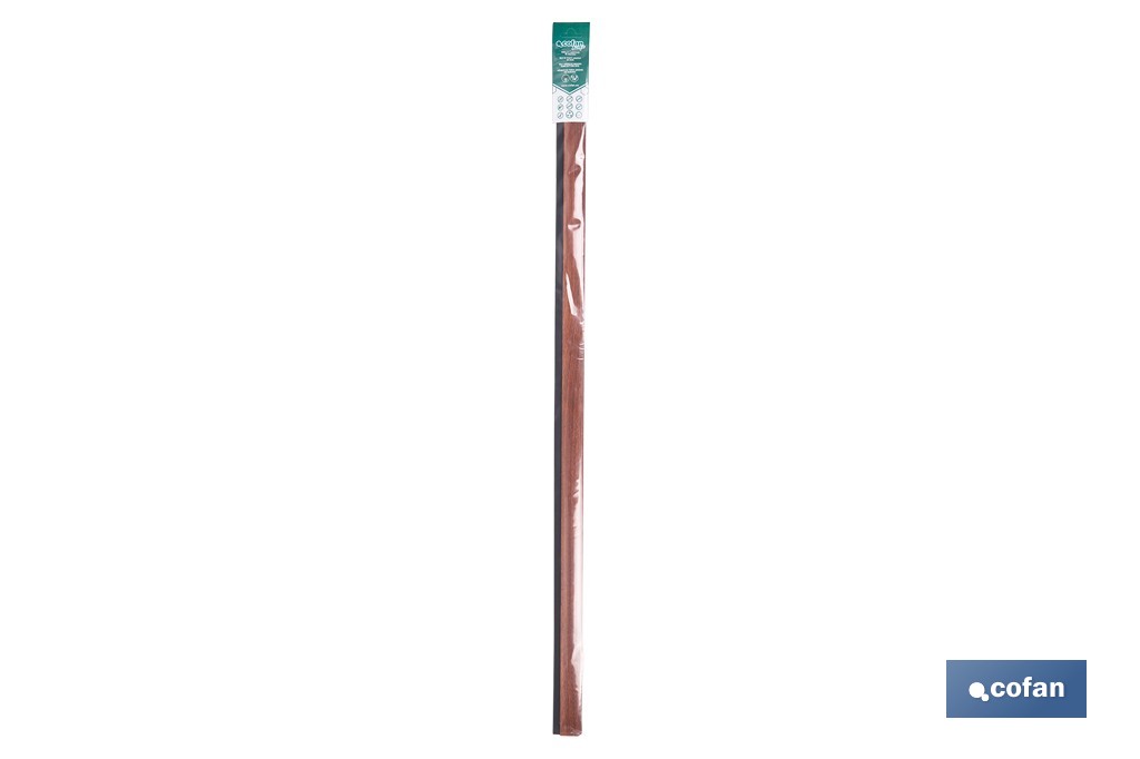 Burlete adhesivo de madera sostenible | Longitud de 91,5 cm | Disponible en diferentes acabados - Cofan