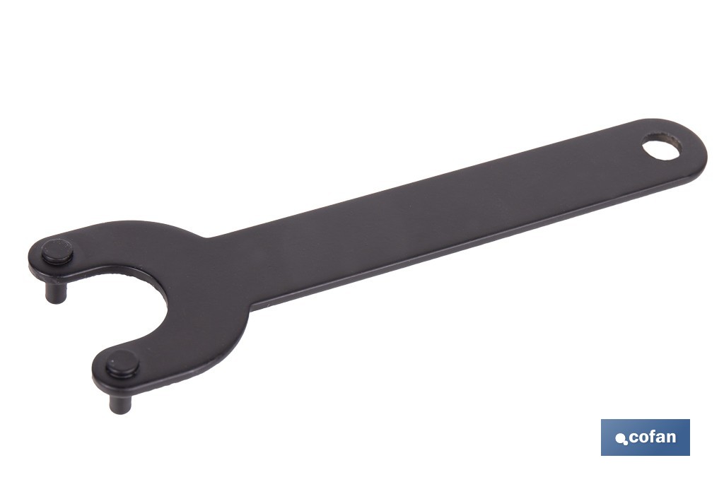 Llaves para discos de amoladora angular de acero al carbono | Resistentes y ergonómicas | Disponibles para discos de 115-125 y 180-230 mm - Cofan