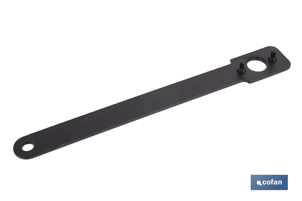 Llaves para discos de amoladora angular de acero al carbono | Resistentes y ergonómicas | Disponibles para discos de 115-125 y 180-230 mm - Cofan