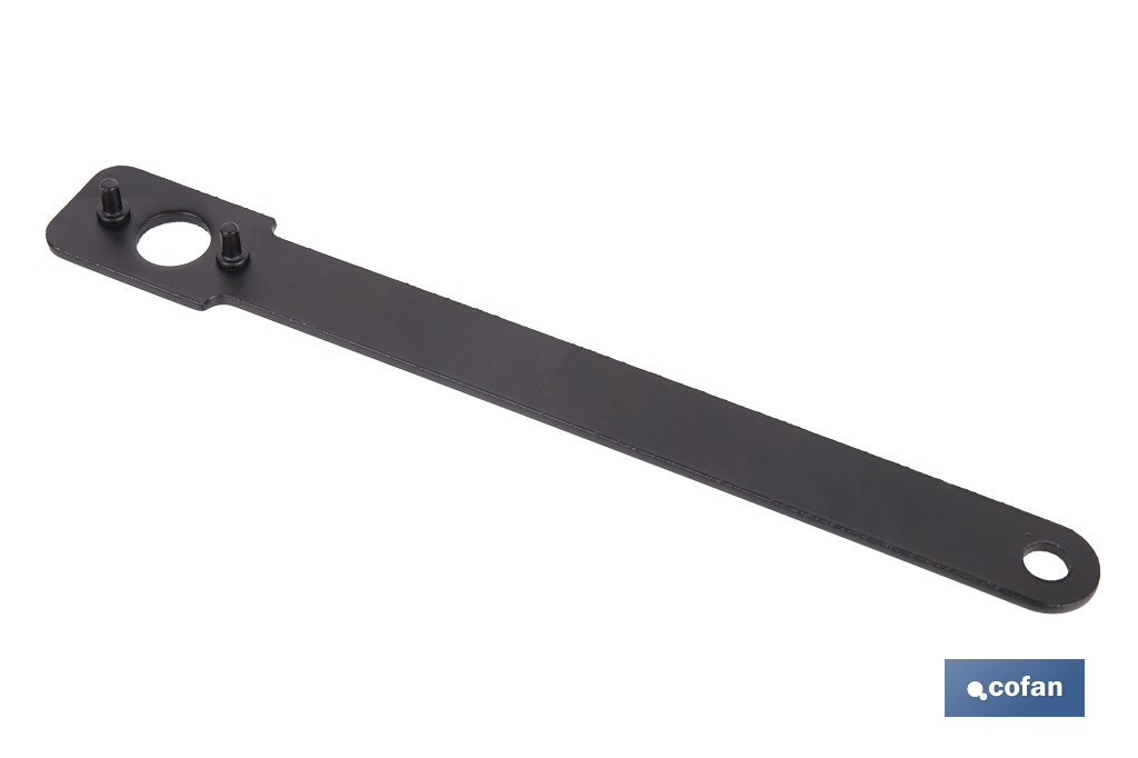 Llaves para discos de amoladora angular de acero al carbono | Resistentes y ergonómicas | Disponibles para discos de 115-125 y 180-230 mm - Cofan