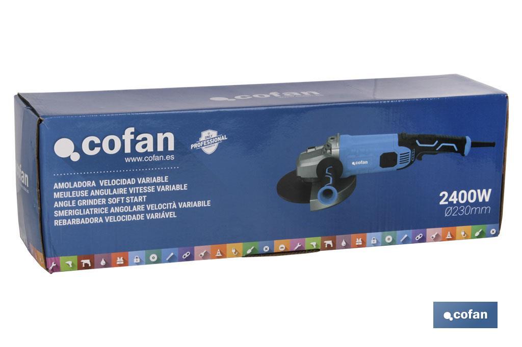 2400W ANGLE GRINDER Ø230MM - Cofan