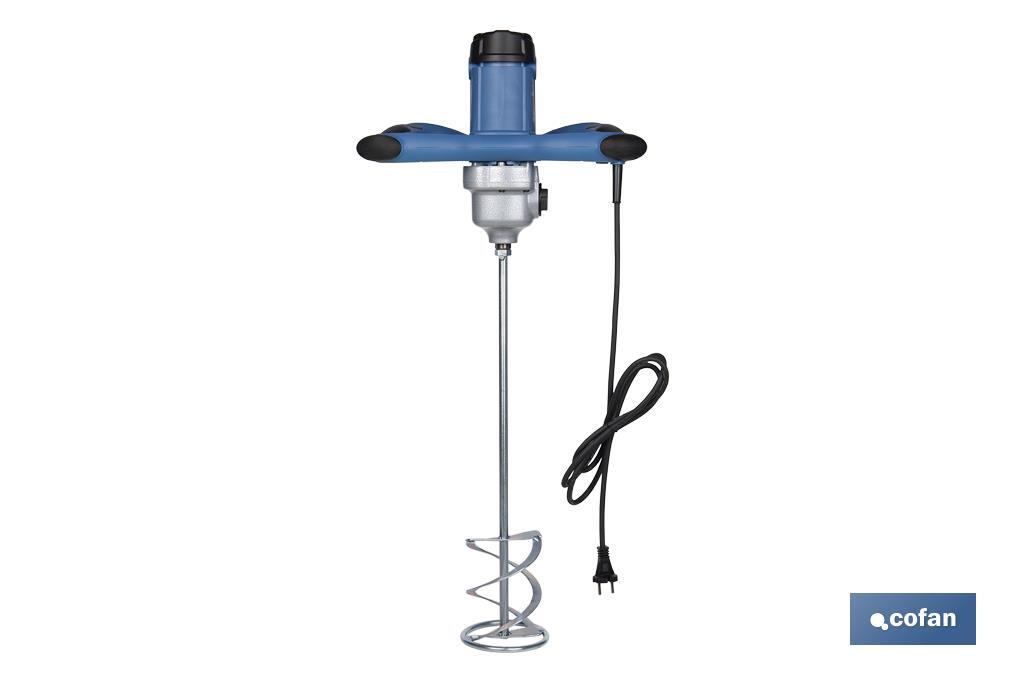 Cofan Paddle mixer for mixing paint and mortar | Electric stirrer | M14 paddle connection | Mixing paddle included | 2 speeds | Power: 1,800W - Cofan
