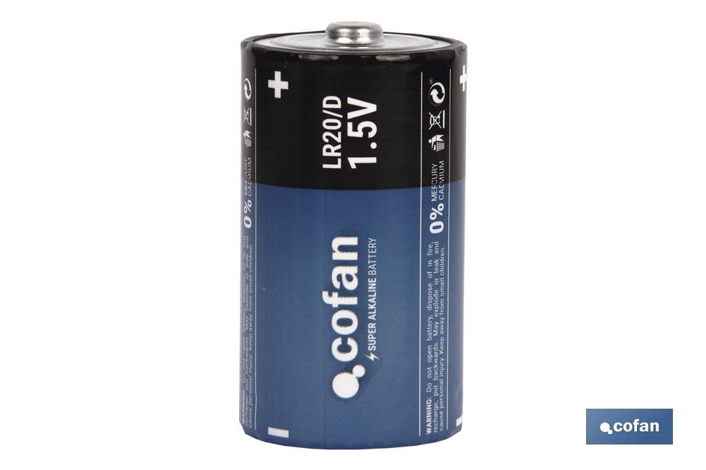 Pilas Alcalinas - LR20 D/1,5V - Cofan