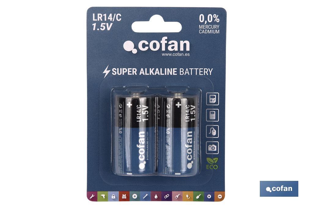 Pilhas Alcalinas - LR14 C/1,5V - Cofan