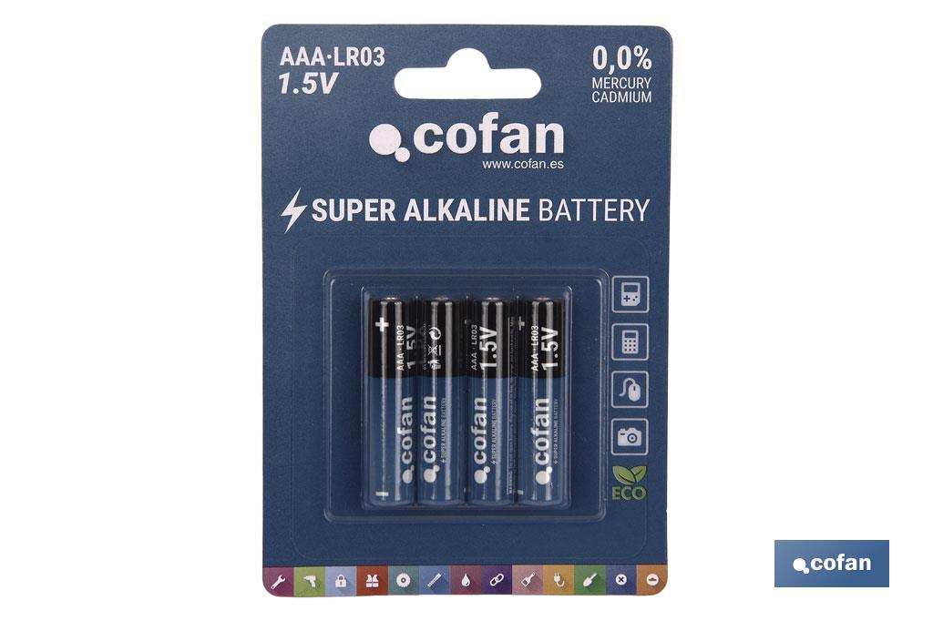 Alkaline Batterien - LR03 AAA/1,5V - Cofan