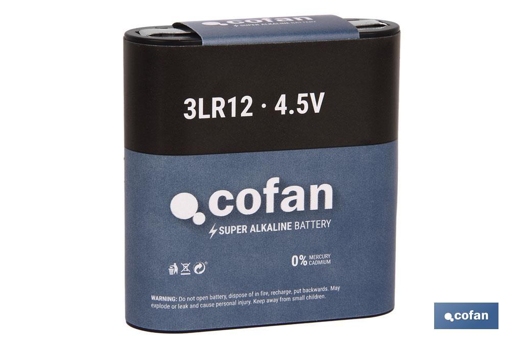 Pilhas Alcalinas - 3LR12/4,5V - Cofan