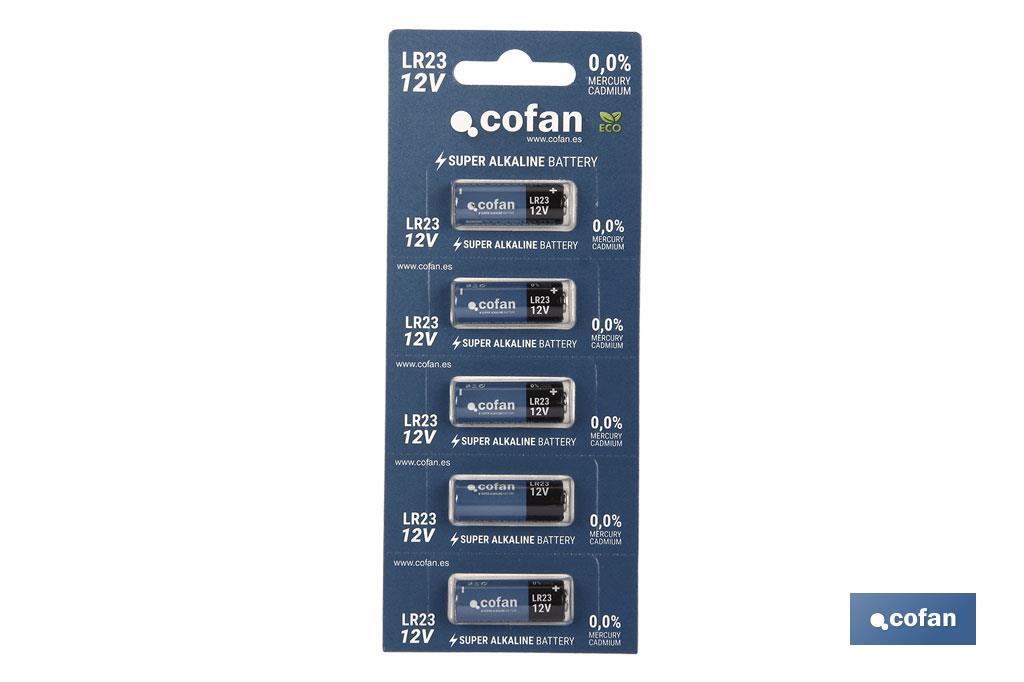 Alkaline batteries - 23A 12V - Cofan