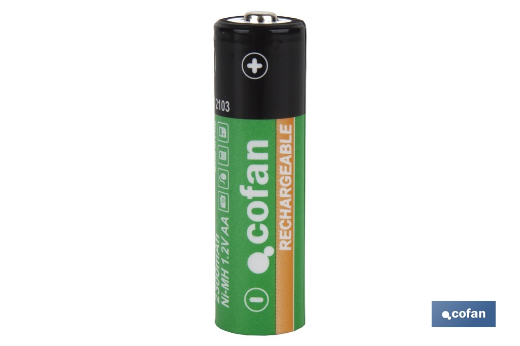 Rechargeable batteries AA - Cofan