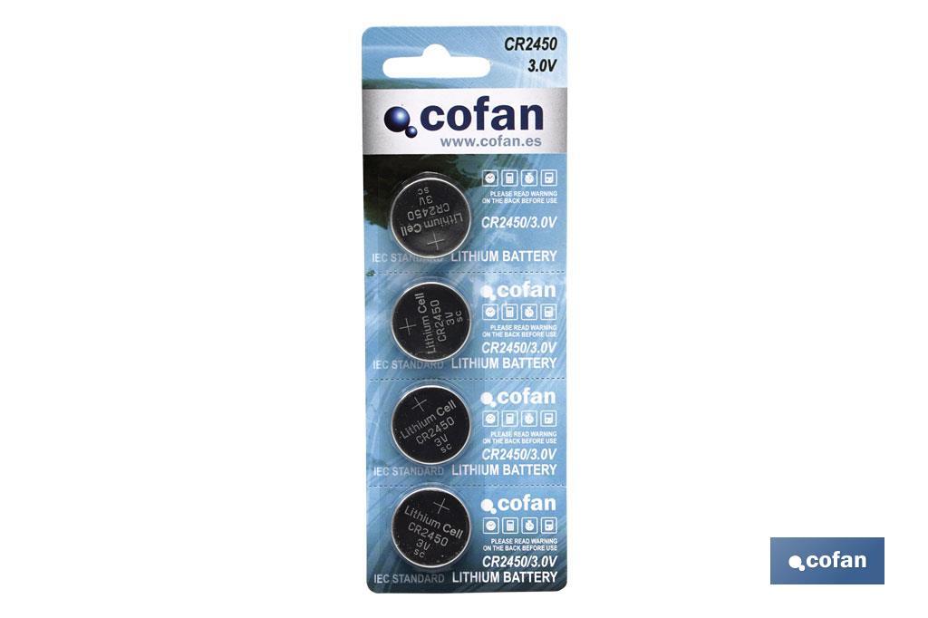 Watch battery CR2450/3.0V - Cofan