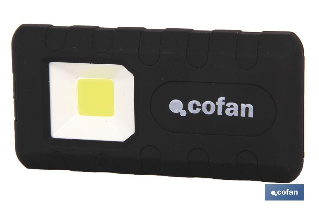 Linterna Magnética Led I Tamaño de bolsillo I Resistente al agua y a impactos I 3W I 150 Lm - Cofan