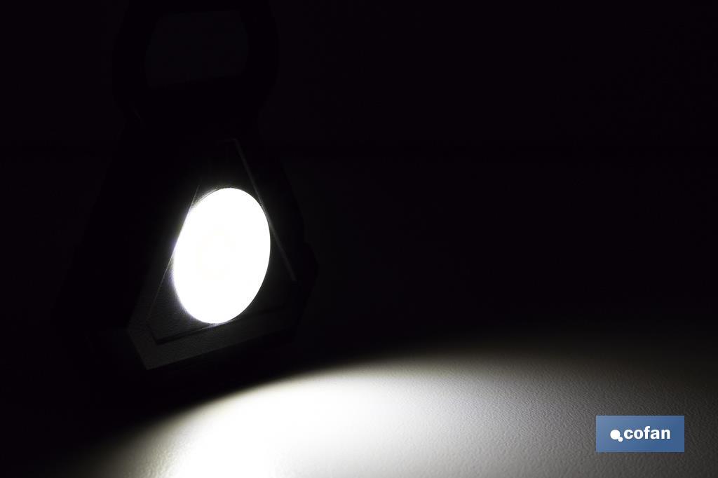 Mini Cob Led Rechargeable Flashlight | Mini LED work light with hook and extra strong magnet - Cofan