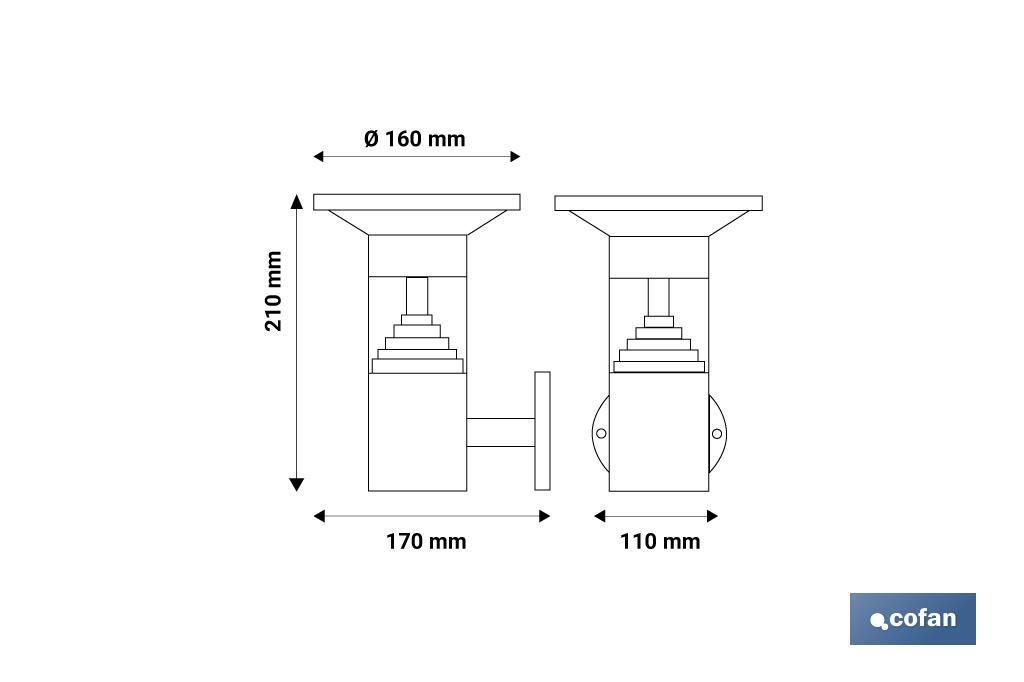 Aplique Led solar con sensor - Cofan