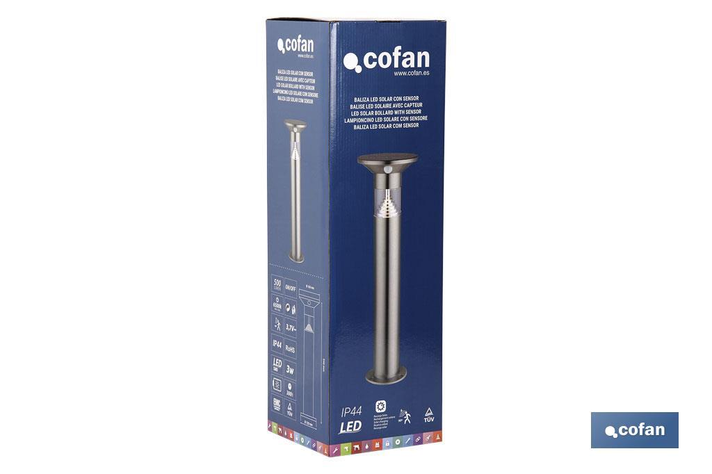 Baliza Led solar con sensor - Cofan