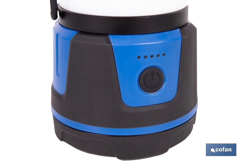 Linterna de camping COB LED 2000 lm recargable con 5 modos de luz | Iluminación regulable - Cofan
