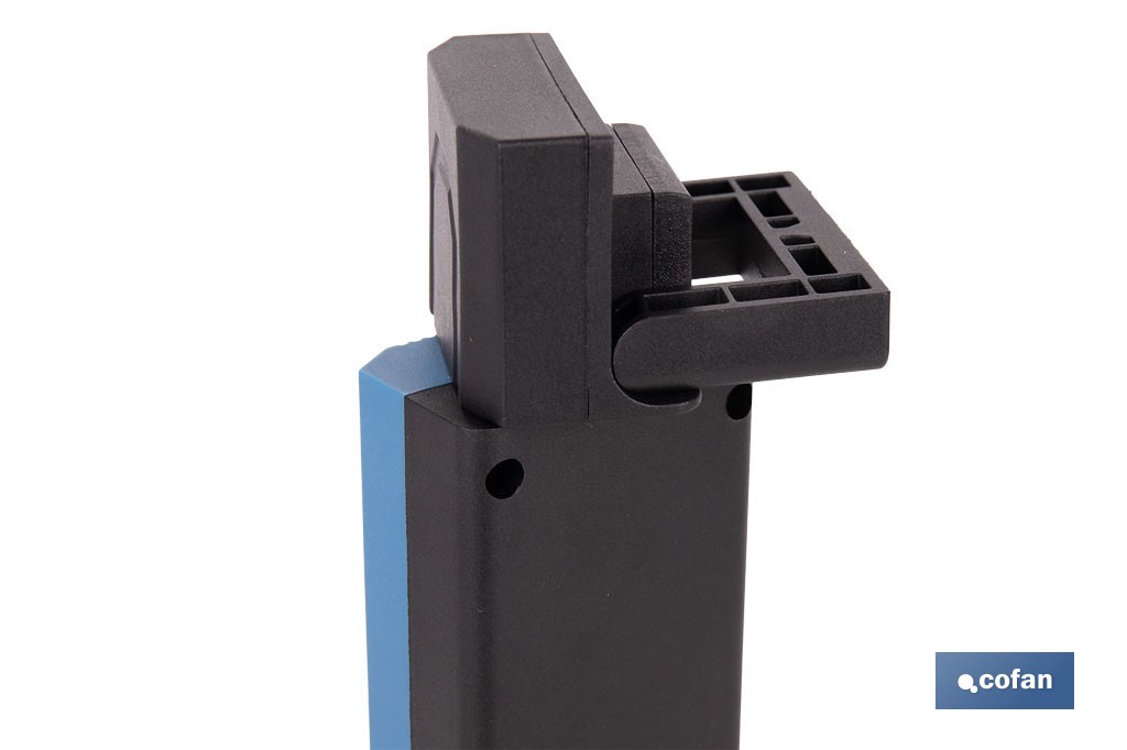 Lámpara de inspección LED COB 1200 lm | Recargable con 3 modos de luz | Extremos magnéticos, giratorios y plegables - Cofan