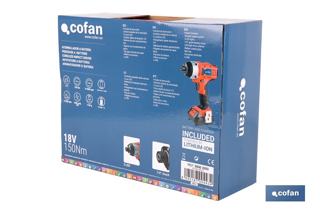 APARAFUSADOR COM BATERIA - Cofan