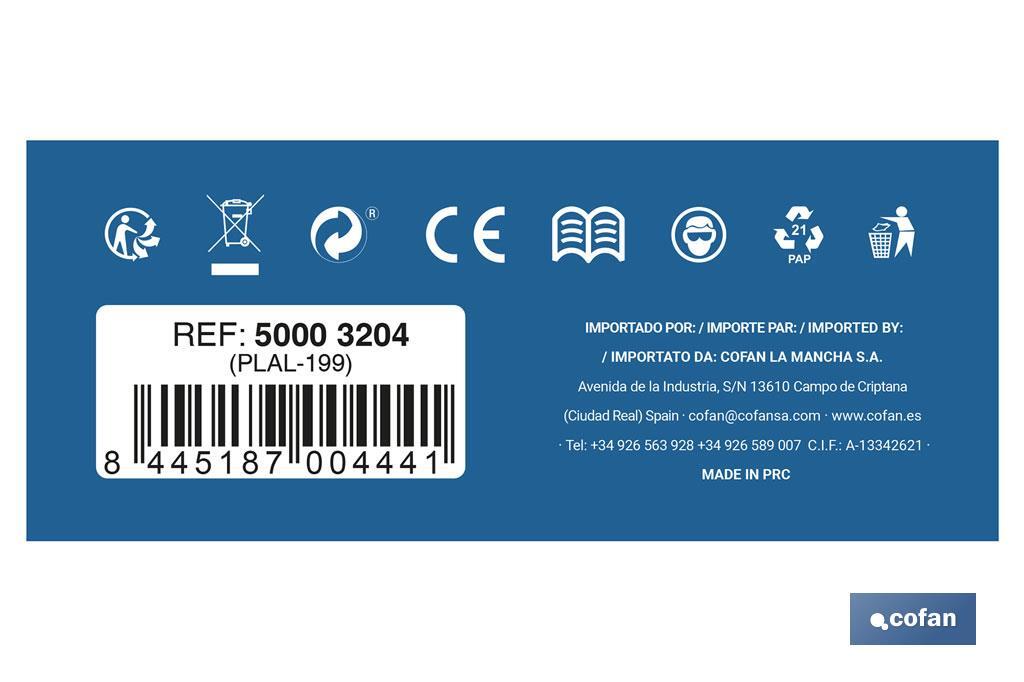 Meuleuse à batterie Lithium-ion | 18V | Convient aux disques de ø115mm - Cofan