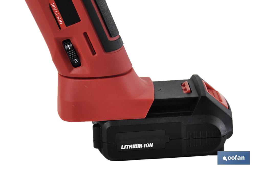 Meuleuse à batterie Lithium-ion | 18V | Convient aux disques de ø115mm - Cofan
