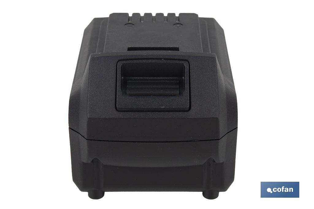 Kit de motosierra a batería con dos baterías de litio 20 V 4.0 Ah | Motosierra sin escobillas | Espada de 10" | Eficiencia y precisión en cortes de madera - Cofan