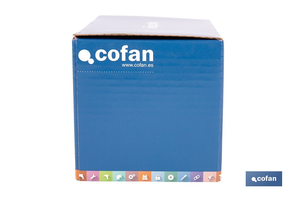 Batterie Lithium-Ion rechargeable 20 V 6,0 Ah | Compatible avec le système 1 for All | Grande autonomie, protection avancée | Indicateur Led de charge - Cofan