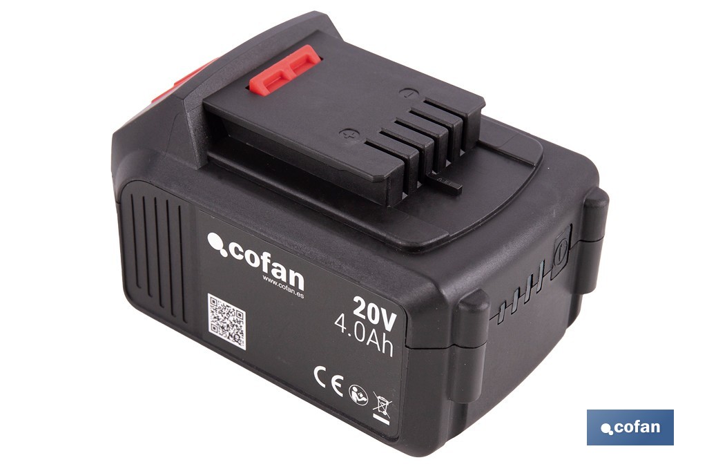 Sierra circular a batería 20 V con motor brushless | Disco de corte de Ø185 mm | 3650 rpm | Corte de profundidad hasta 50 mm | Incluye accesorios | Disponible con y sin batería y cargador - Cofan