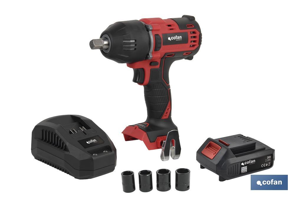 18V Cordless Impact Wrench 1/2” - Cofan