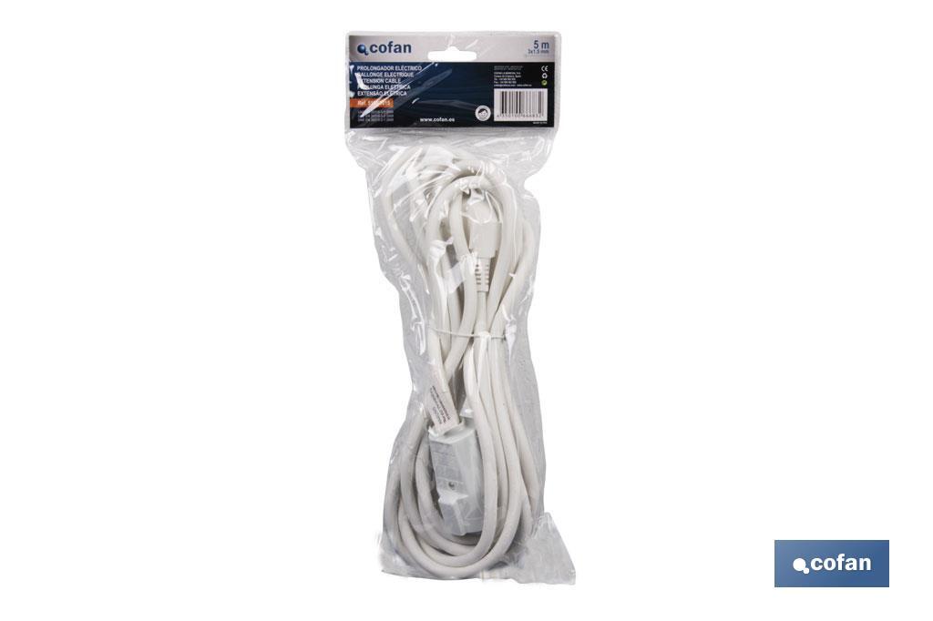 Extension cord | Various sizes of cable (3 x 1.5mm) | Two-pole socket - Cofan