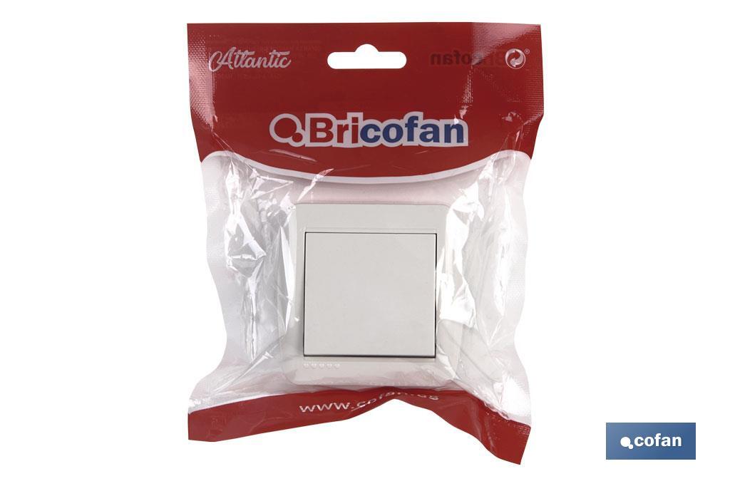 Surface mounted light switch | Atlantis Model | White | 10A - 250V - Cofan