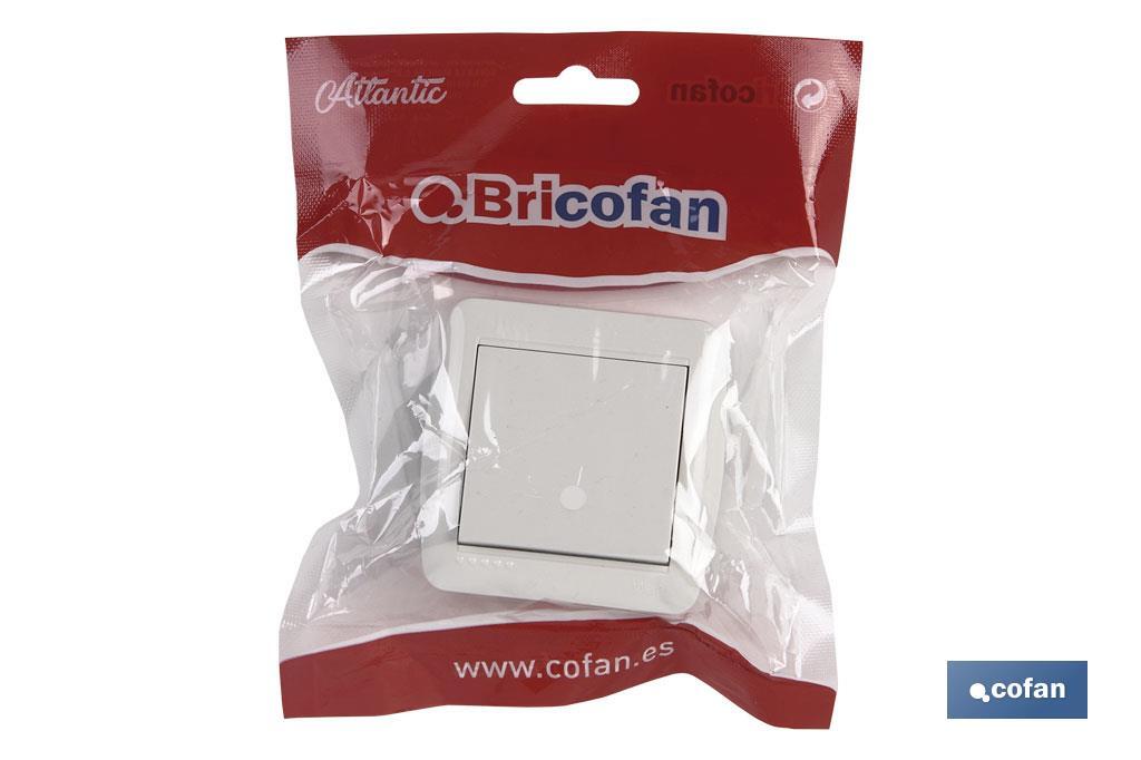 Crossover switch | Flush-mounted | White | 10A - 250V - Cofan