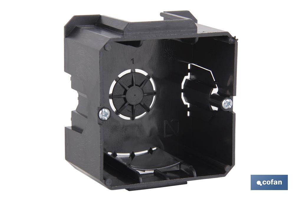 Flush-mounted box for several gangs | Several sizes | Universal and linkable - Cofan